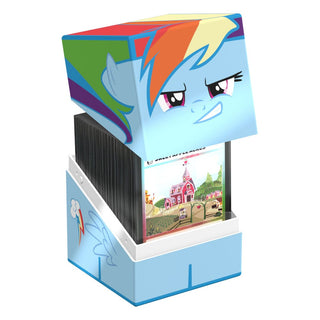 Squaroes Squaroe Rainbow Dash Deck-Box, My Little Pony Design, für TCG-Zubehör und Sammlerstücke.
