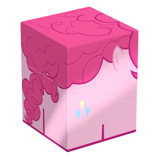 Pinkamena Pie Deck-Box, My Little Pony Design, rosa mit Ballon-Motiv, für TCG-Decks und Sammlerstücke.