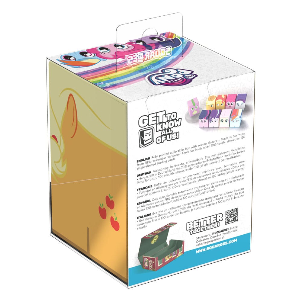Squaroes My Little Pony Apple Jack Deck-Box, bunt bedruckt, Sammelbox für TCG-Decks und Zubehör.