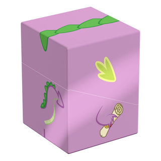 Lila Squaroe-Box mit Spike-Design aus My Little Pony, ideal für TCG-Decks und Sammlerstücke.