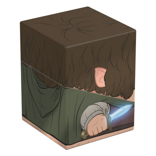 Sammelbare Box mit Frodo-Design aus Herr der Ringe, ideal für TCG-Decks und Sammlerstücke.