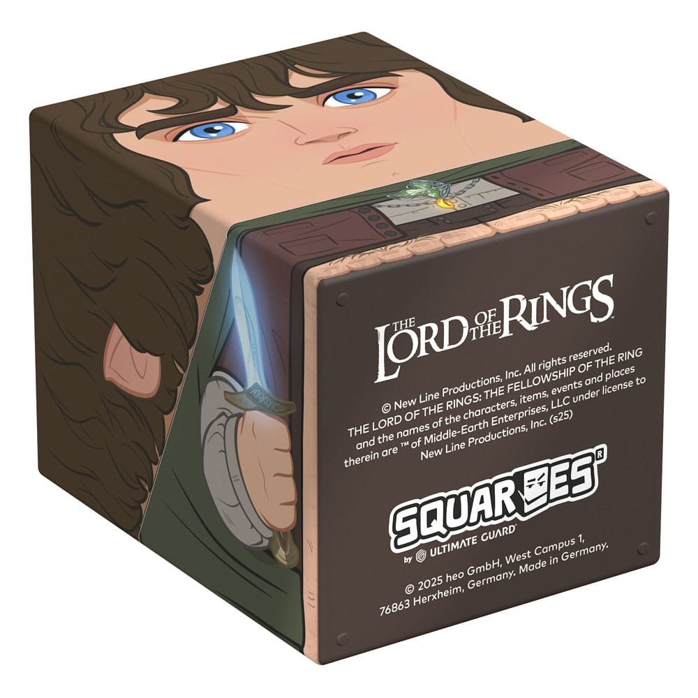 Squaroes Frodo Sammelbox von Ultimate Guard, Herr der Ringe-Edition, zur Aufbewahrung von TCG-Decks und Sammlerstücken.