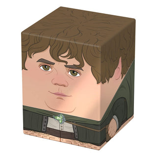 Deck-Box mit Sam-Motiv aus "Herr der Ringe", quadratisches Design, von Ultimate Guard, ideal für TCG-Decks.