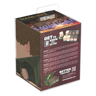 Squaroes LOTR002 Sam Box, Sammelbare TCG-Deck-Aufbewahrung, Ultimate Guard, Herr der Ringe Design.