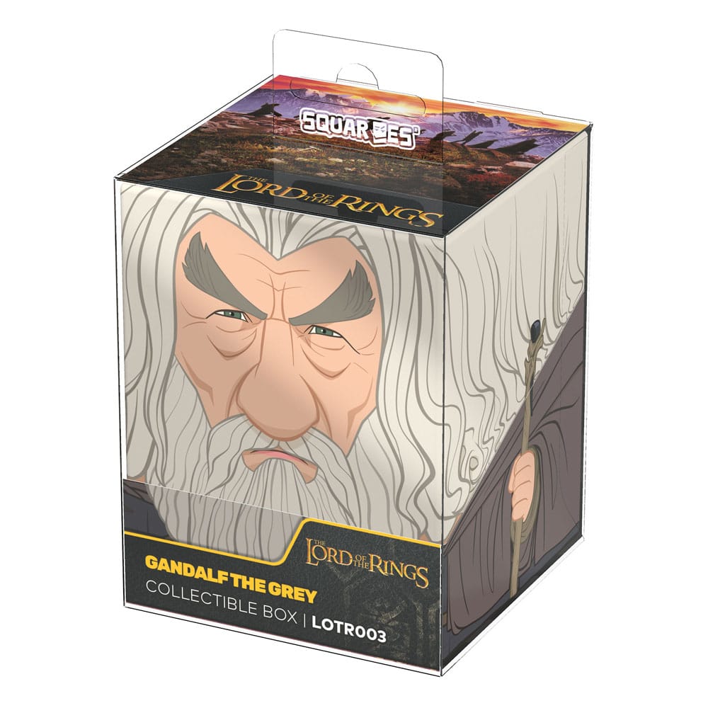 Sammelbox mit Gandalf-Motiv aus "The Lord of the Rings", ideal für TCG-Decks und Sammlerstücke.