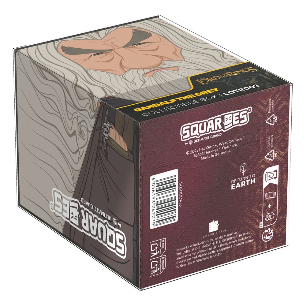 Sammelbox mit Gandalf-Design von Ultimate Guard, The Lord of the Rings Edition, für TCG-Decks und Sammlerstücke.