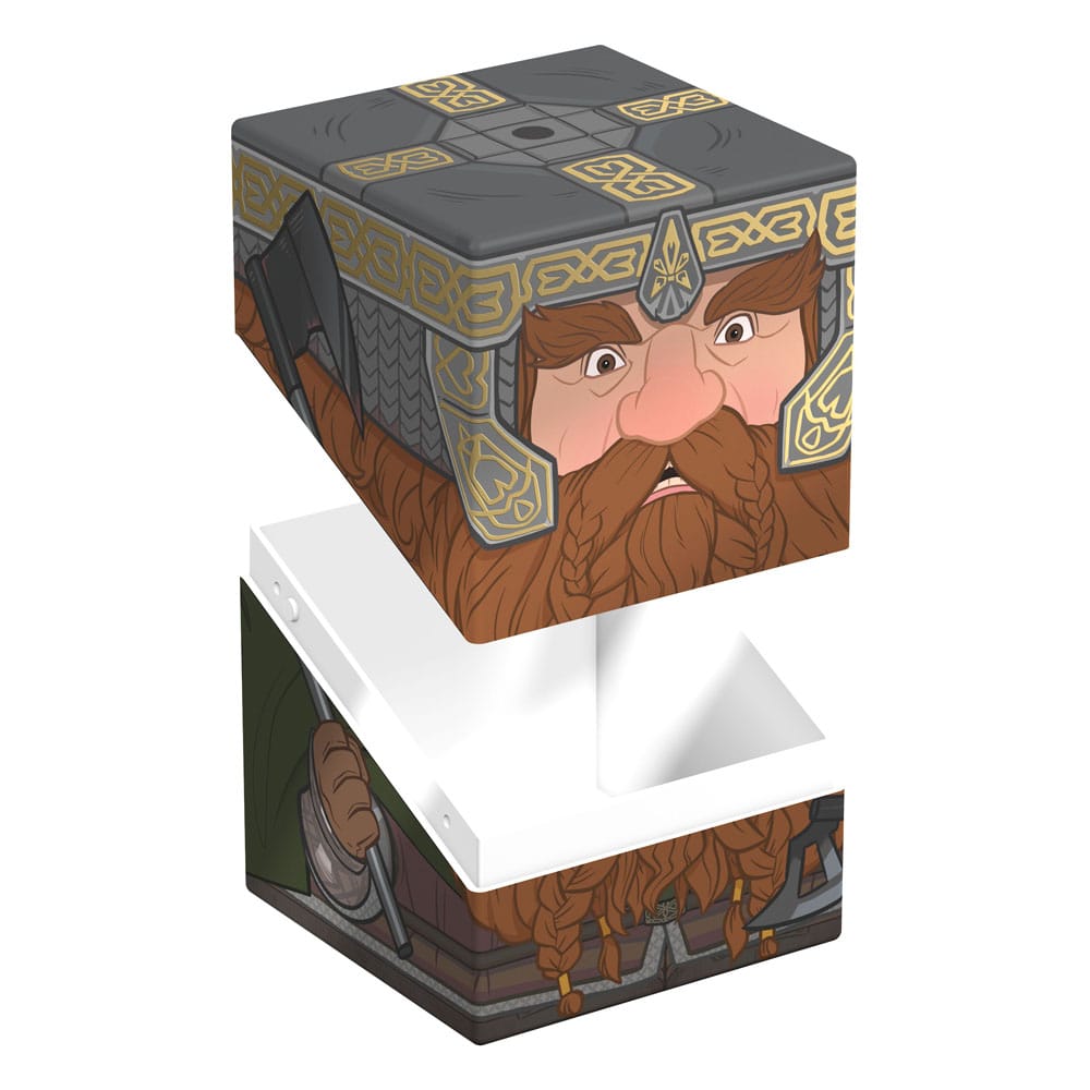 Gimli Squaroe Box von Ultimate Guard, Herr der Ringe Edition, für TCG-Decks und Sammlerstücke.