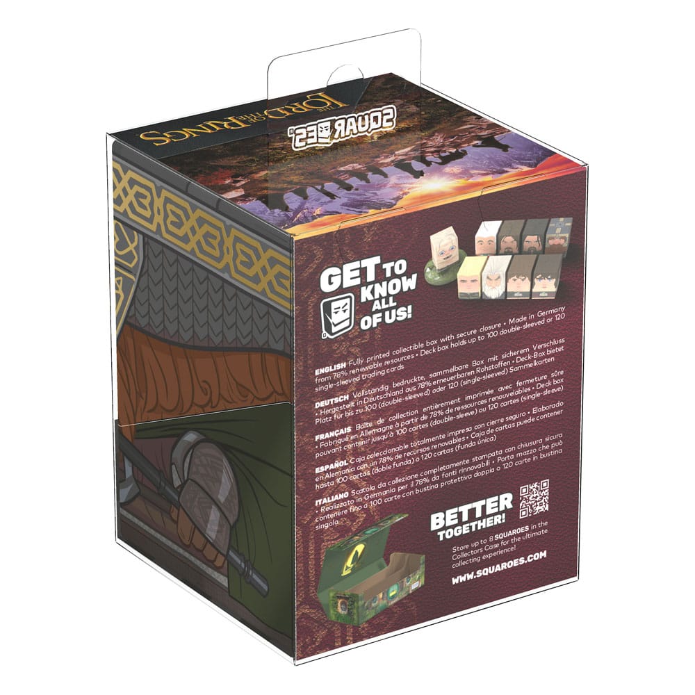 Squaroes Gimli Box von Ultimate Guard, Herr der Ringe Edition, für TCG-Decks und Sammlerstücke.