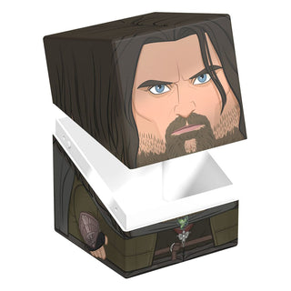 Sammelbare Box mit Aragorn-Design aus "The Lord of the Rings" von Ultimate Guard.