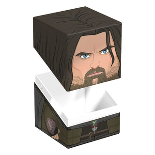 Squaroes Box mit Aragorn-Design aus Herr der Ringe, ideal für TCG-Decks und Sammlerstücke, von Ultimate Guard.