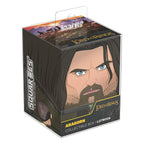 Sammlbare Aragorn Deck-Box aus der The Lord of the Rings Edition, für bis zu 100 Spielkarten, umweltfreundlich.