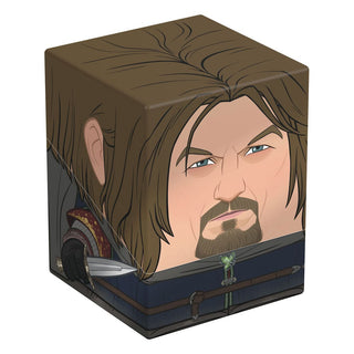 Boromir Squaroe Box von Ultimate Guard, Herr der Ringe Edition, zur Aufbewahrung von TCG-Decks und Sammlerstücken.