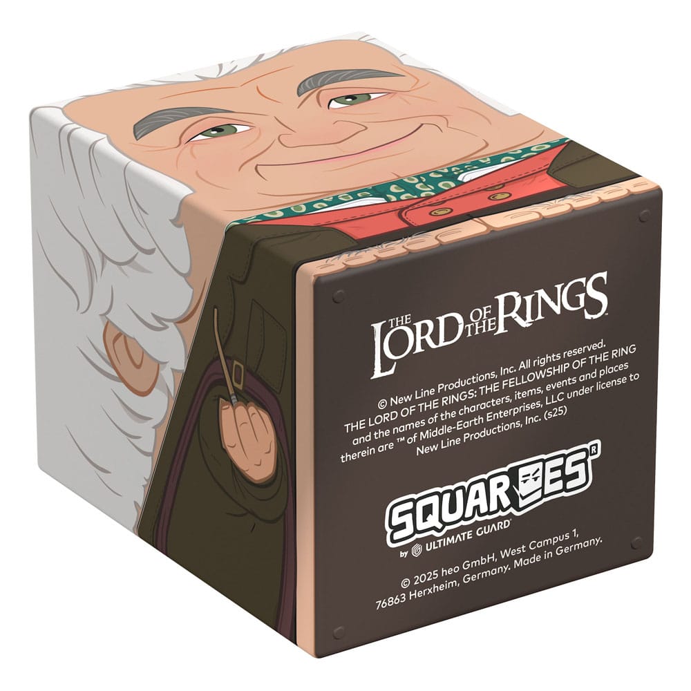 Squaroes Box mit Bilbo Baggins-Design, The Lord of the Rings Edition, von Ultimate Guard für TCG-Decks.