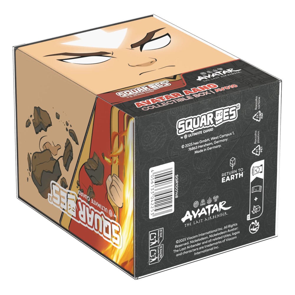 Squaroes Avatar Aang Box von Ultimate Guard, Sammelbox für TCG-Decks, mit Avatar: The Last Airbender-Design.