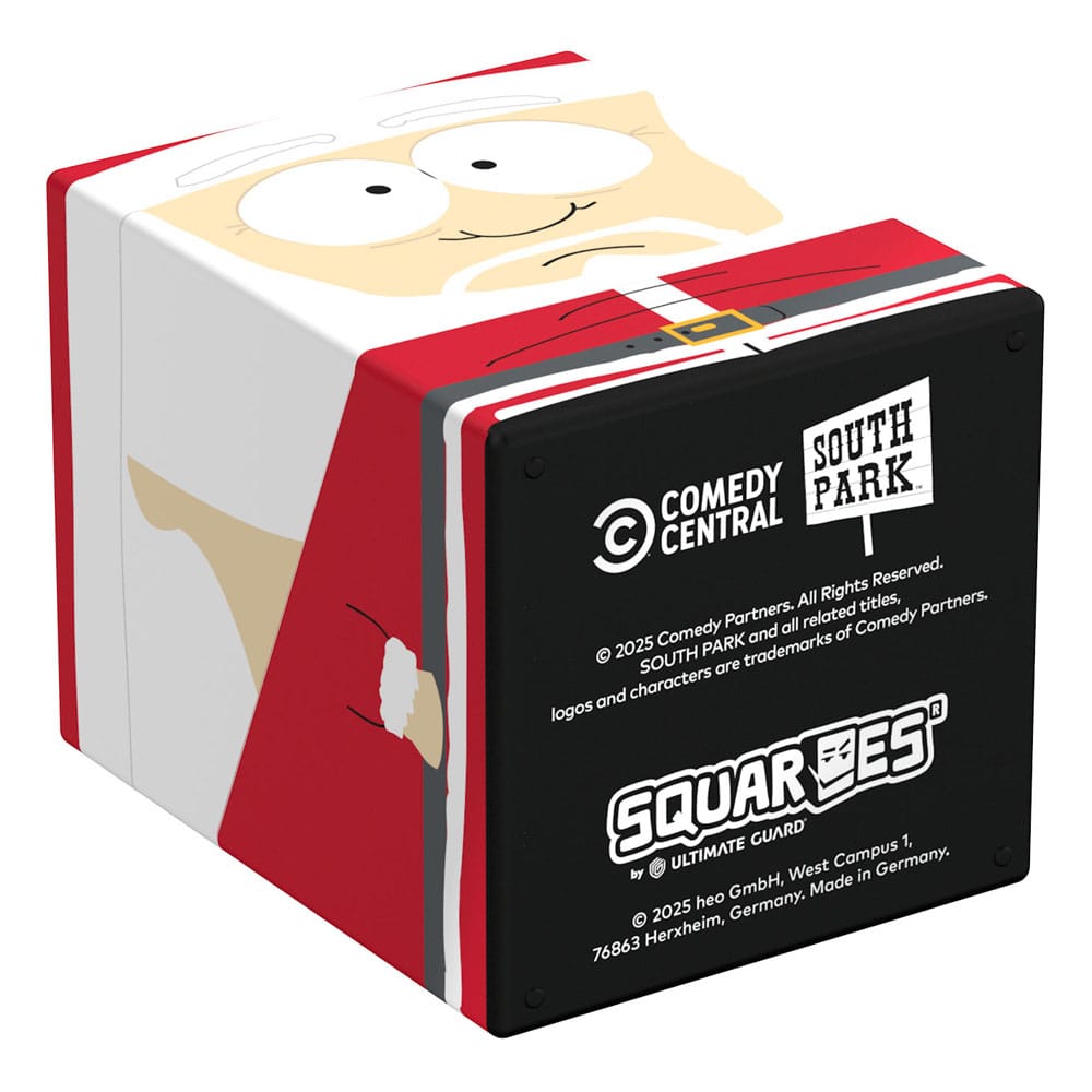 Squaroes South Park™ SP018 Santa Box von Ultimate Guard, rot-weiß, für TCG-Decks, mit Santa-Motiv.