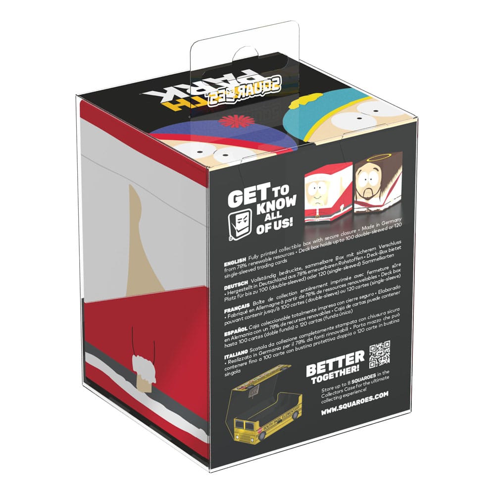 Squaroes South Park SP018 Santa Deck-Box, rot-weiß, für 100 Karten, von Ultimate Guard.