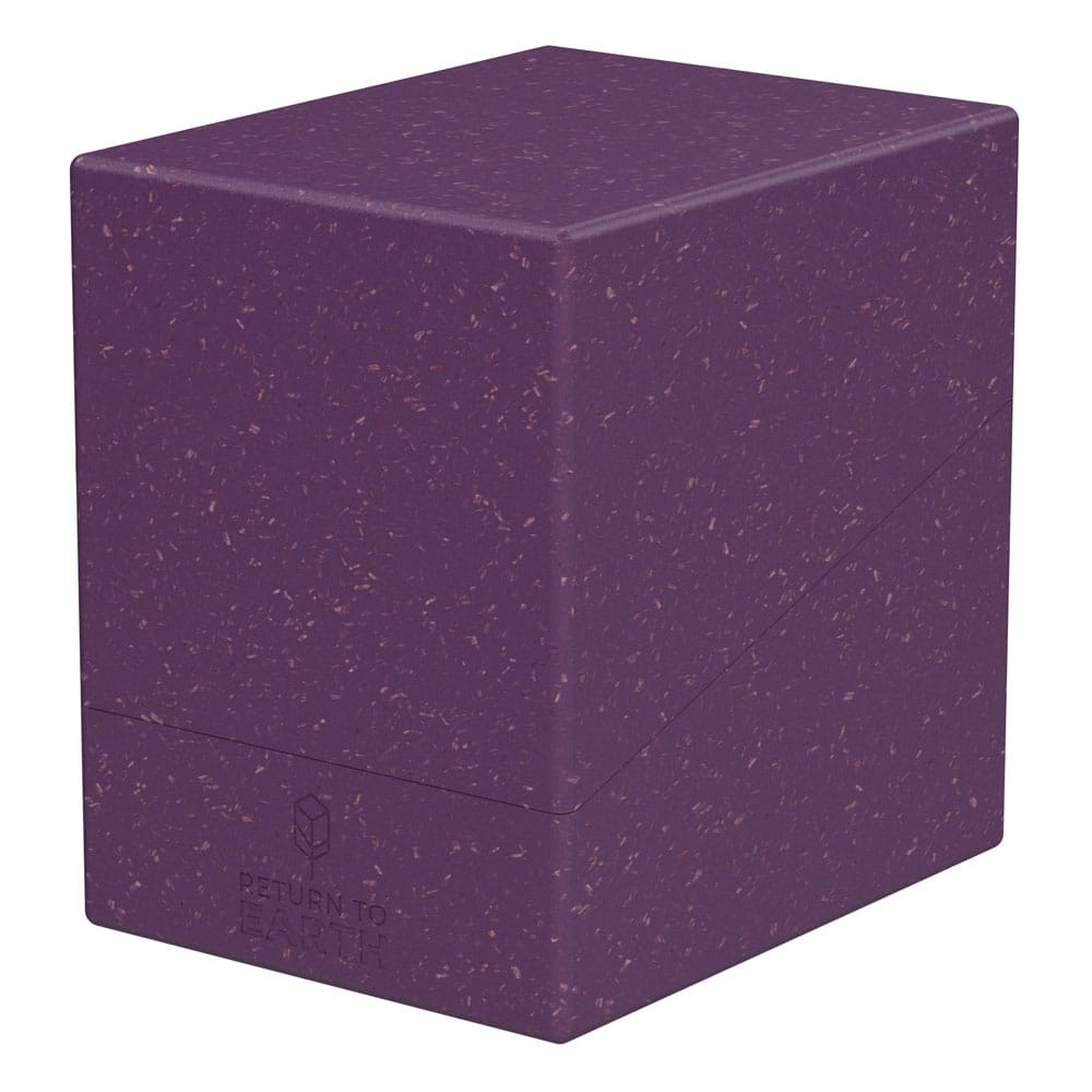 Violette Ultimate Guard Boulder Deck Box 133+ für TCG-Karten, nachhaltiges Design.