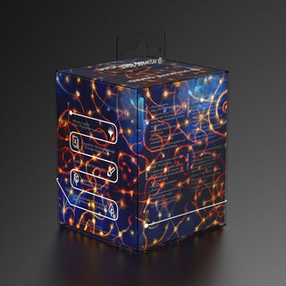 Ultimate Guard RTE Boulder 100+ Bloomburrow Box mit leuchtendem, spiralförmigem Design.