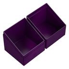 Lila Ultimate Guard Boulder 100+ Kartenbox, offen, für 100 doppelt gesleevte Karten.