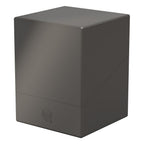 Grauer Ultimate Guard Boulder 100+ Kartenhalter, robustes Design für 100 doppelt gesleevte Karten.