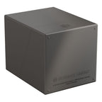 Grauer Ultimate Guard Boulder 100+ Kartenhalter, solide Bauweise, für 100 doppelt gesleevte Karten.