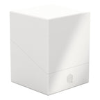Weiße Ultimate Guard Boulder 100+ Kartenbox für 100 doppelt gesleevte Karten.