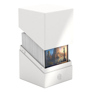 Ultimate Guard Boulder 100+ Solid Weiß, Kartenbox für 100 doppelt gesleevte Karten.