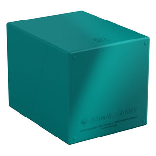 Ultimate Guard Boulder 100+ Solid Kartenbox in Petrol, robustes Design für 100 doppelt gesleevte Karten.