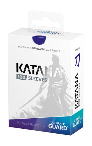 Ultimate Guard Katana Sleeves, 100er Pack, Standardgröße, Blau, Premium-Kartenschutz.