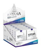 Ultimate Guard Katana Sleeves, Standardgröße, Blau, 100er Packung, japanische Präzisions-Fertigung, Display-Box.
