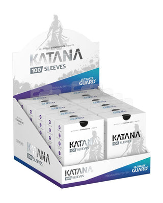 Ultimate Guard Katana Sleeves, schwarz, Standardgröße, 100er Packung, in Displaybox.