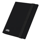 Schwarze Ultimate Guard Flexxfolio 160 Kartenmappe mit elastischem Band, 8-Pocket, für Sammelkarten.