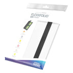 Ultimate Guard Flexxfolio 160, 8-Pocket, weiß, Kartenmappe mit elastischem Band und 20 Seiten für Sammelkarten.