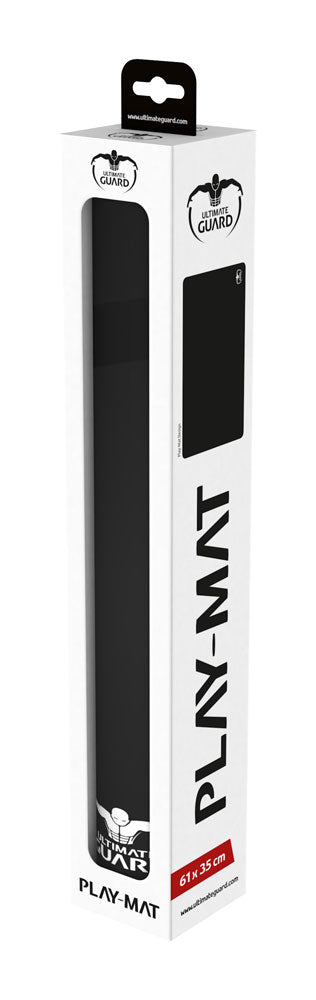 Ultimate Guard Spielmatte Monochrome Schwarz, 61x35 cm, in Verpackung, rutschfest, 2 mm dick, weiches Gewebe.