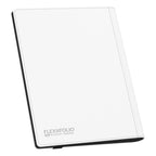 Weiße Ultimate Guard Flexxfolio 360 Kartenmappe mit XenoSkin-Einband, 18-Pocket, für Sammelkarten.