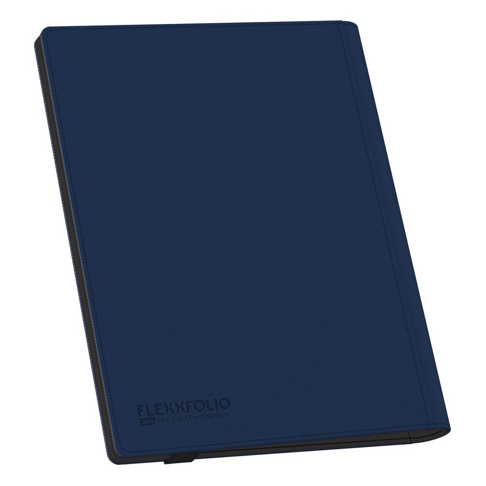 Blaue Ultimate Guard Flexxfolio 360 Sammelmappe mit XenoSkin-Einband, geschlossen.