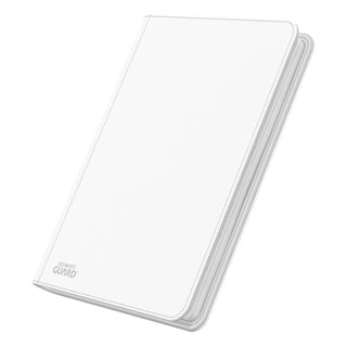Ultimate Guard Zipfolio 360, weiße Kartenmappe mit XenoSkin-Einband, 18-Taschen-Seiten, für Sammelkarten.