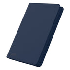 Blaue Ultimate Guard Zipfolio 360 Kartenmappe mit XenoSkin-Einband und Reißverschluss, 18-Pocket Design.