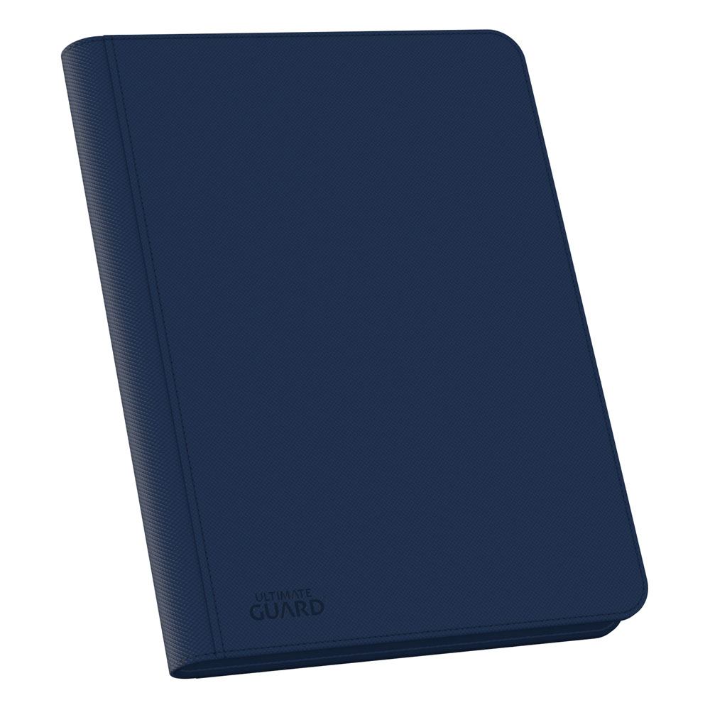 Ultimate Guard Zipfolio 360, blaue XenoSkin-Kartenmappe mit 18-Pocket-Seiten für Sammelkarten.