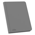 Ultimate Guard Zipfolio 360, graue Kartenmappe mit XenoSkin-Einband und Reißverschluss, 18-Pocket, für Sammelkarten.