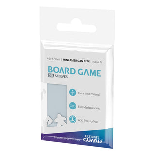 Ultimate Guard Premium Soft Sleeves für Mini American Brettspielkarten, 50er Packung.