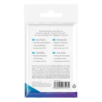 Rückseite der Ultimate Guard Premium Soft Sleeves Verpackung für europäische Brettspielkarten, 50 Stück.