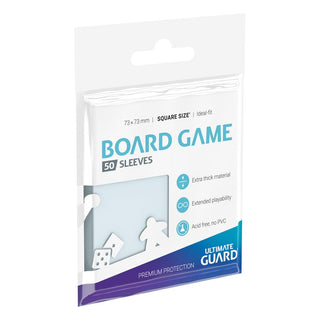 Ultimate Guard Board Game Sleeves, 50 Stück, quadratisch, 73x73mm, für Brettspielkarten, säurefrei, Premium-Schutz.