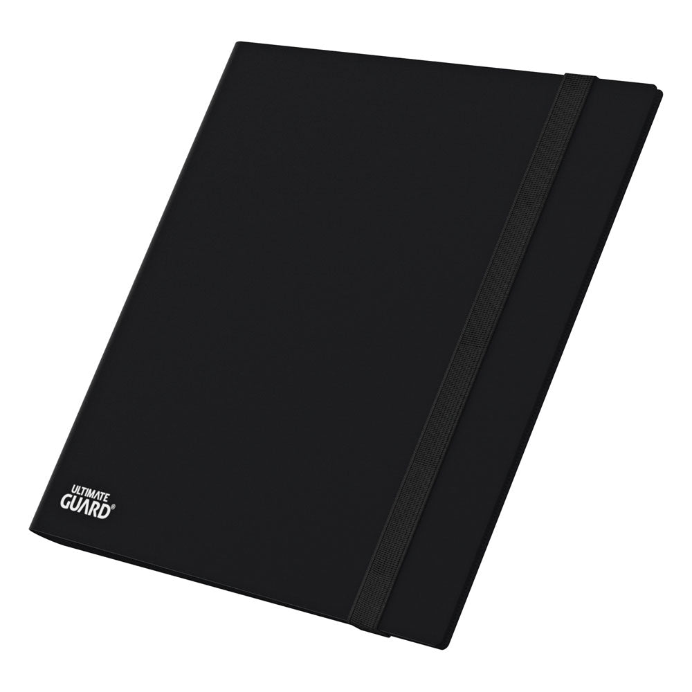 Schwarze Ultimate Guard Flexxfolio 480 Kartenmappe mit elastischem Band, ideal für Playsets.