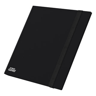 Schwarze Ultimate Guard Flexxfolio 480 Kartenmappe mit elastischem Band, ideal für Playsets.