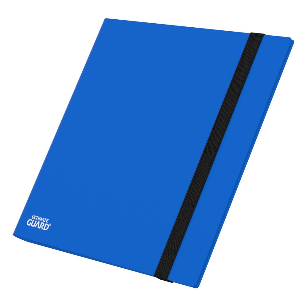 Blaues Ultimate Guard Flexxfolio 480, 24-Pocket Kartenmappe mit elastischem Verschluss.