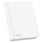 Ultimate Guard Zipfolio 160, weiße Kartenmappe mit XenoSkin-Einband und Reißverschluss, 8-Pocket-Design für Sammelkarten.