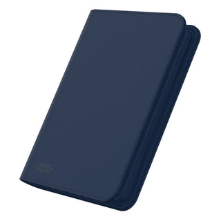 Blaue Ultimate Guard Zipfolio 160 Kartenmappe mit XenoSkin-Einband und Reißverschluss für Sammelkarten.