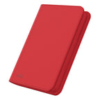 Rote Ultimate Guard Zipfolio 160 Kartenmappe mit XenoSkin und Reißverschluss, 8-Pocket Design für Sammelkarten.
