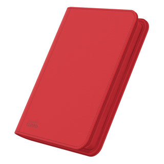 Rote Ultimate Guard Zipfolio 160 Kartenmappe mit XenoSkin und Reißverschluss, 8-Pocket Design für Sammelkarten.